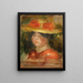 Hoofd van een vrouw met hoed - Pierre-Auguste Renoir — ingelijst kunstwerk aan de muur