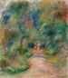 Twee Figuren op een Pad Deux figures dans un sentier - Pierre-Auguste Renoir — weergave van het kunstwerk