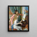Twee jonge meisjes aan de piano - Pierre-Auguste Renoir — ingelijst kunstwerk aan de muur