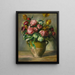 vaas met pioenen - Pierre-Auguste Renoir — ingelijst kunstwerk aan de muur