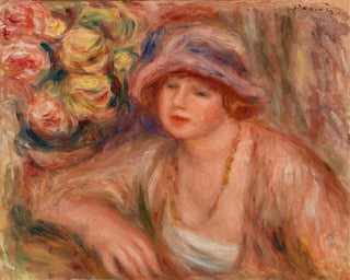 PierreAuguste Renoir - Woman Leaning Femme accoude.webp