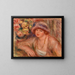 Vrouw leunend - Pierre-Auguste Renoir — ingelijst kunstwerk aan de muur