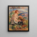 Vrouw in tuleblouse en zwarte rok Vrouw in tuleblouse en zwarte rok in een landschap - Pierre-Auguste Renoir — ingelijst kunstwerk aan de muur