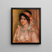 Vrouw met zwart haar Jonge vrouw met zwart haar borst - Pierre-Auguste Renoir — ingelijst kunstwerk aan de muur