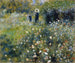 Vrouw met paraplu in een tuin - Pierre-Auguste Renoir — weergave van het kunstwerk
