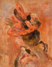 Hoofd van een vrouw met rode hoed - Pierre-Auguste Renoir — weergave van het kunstwerk