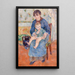 Jonge moeder - Pierre-Auguste Renoir — ingelijst kunstwerk aan de muur