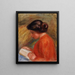 Jonge vrouw die leest jonge vrouw die leest buste - Pierre-Auguste Renoir — ingelijst kunstwerk aan de muur