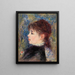 Jonge vrouw met roos Jeune fille à la rose - Pierre-Auguste Renoir — ingelijst kunstwerk aan de muur