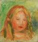 Studie Hoofd Van Kind - Pierre-Auguste Renoir — weergave van het kunstwerk