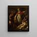 Sint Ambrozius die een Arianse priester redt van de woede van het volk - Pierre-Augustin Vafflard — ingelijst kunstwerk aan de muur