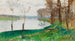 van de Bords de la Seine, Veneux-les-Sablons - Pierre-Eugène Montzin — weergave van het kunstwerk
