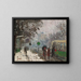 Boulevard Bineau onder de sneeuw - Pierre-Eugène Montzin — ingelijst kunstwerk aan de muur