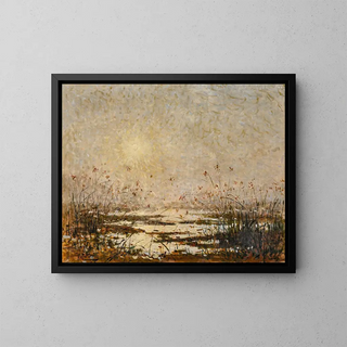 PierreEugne Montzin - Coucher de soleil sur le marais fleur.webp
