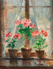 Geraniums - Pierre-Eugène Montzin — weergave van het kunstwerk