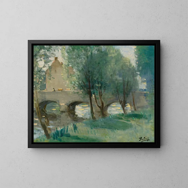 The Bridge - Pierre-Eugène Montzin — framed artwork on a wall