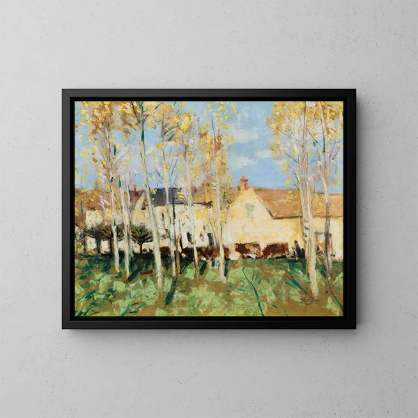 Misy-sur-Yonne - Pierre-Eugène Montzin — framed artwork on a wall