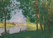 Moret-sur-Loing, rivierkant - Pierre-Eugène Montzin — weergave van het kunstwerk