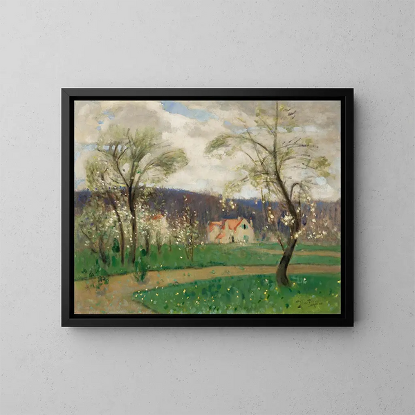 Landscape Painting - Pierre-Eugène Montzin — framed artwork on a wall