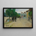 Straat in het dorp - Pierre-Eugène Montzin — ingelijst kunstwerk aan de muur
