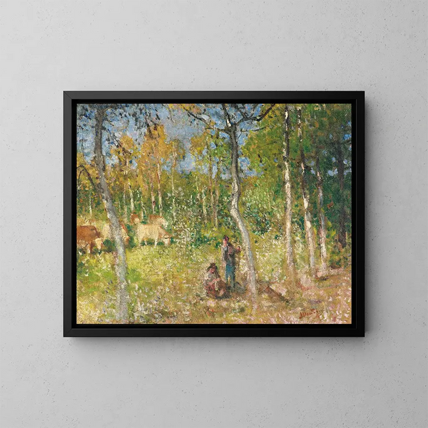 Scene of countryside - Pierre-Eugène Montzin — framed artwork on a wall