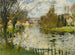 Dorp aan de rivier - Pierre-Eugène Montzin — weergave van het kunstwerk