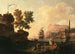 Mediterranean port scene painting - Pierre-Jacques Volaire — artwork view