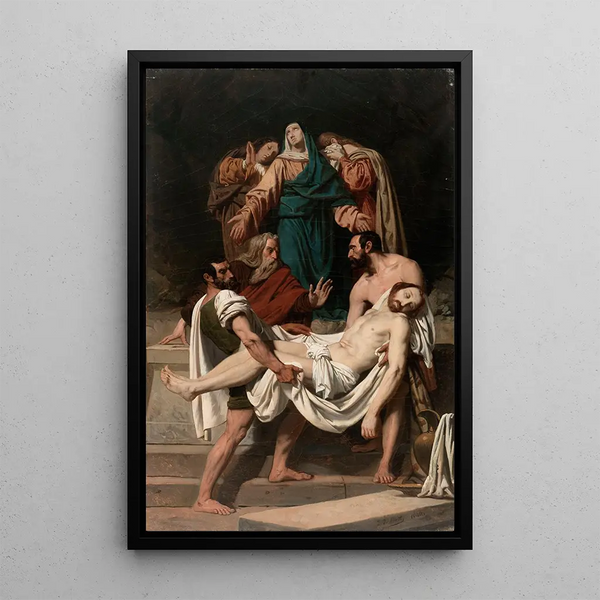 La Mise au tombeau - Pierre-Jules Jollivet — ingelijst kunstwerk aan de muur