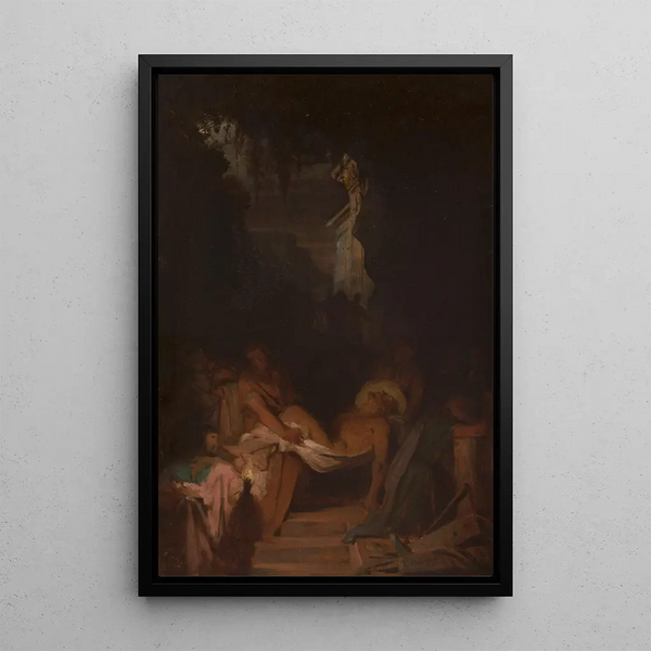 La Mise au tombeau - Pierre-Nicolas Brisset — ingelijst kunstwerk aan de muur