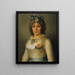 van een Vrouwportret dat vroeger werd geïdentificeerd als Anne-Josèphe Théroigne de Méricourt - Pierre-Nicolas Selles — ingelijst kunstwerk aan de muur