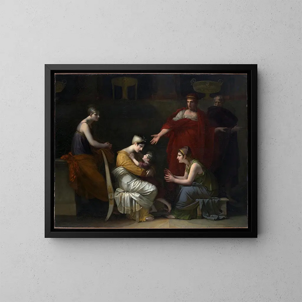 Andromache and Astyanax - Pierre-Paul Prud'hon — framed artwork on a wall