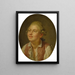 Portret van een jonge man - Pierre Alexandre Wille — ingelijst kunstwerk aan de muur