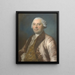 Portret van een man in een oudroze jas met bontvoering - Pierre Bernard — ingelijst kunstwerk aan de muur