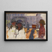 La Rue orgue de Barbarie - Pierre Bonnard — ingelijst kunstwerk aan de muur