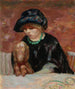 De vrouw met de basset of Portret van Marthe Bonnard met de basset - Pierre Bonnard — weergave van het kunstwerk