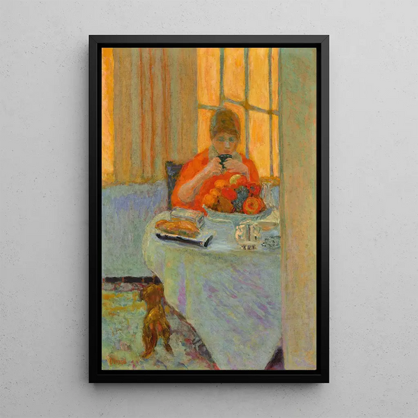 Le petit déjeuner - Pierre Bonnard — ingelijst kunstwerk aan de muur