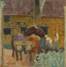 Les Deux bœufs et la ferme - Pierre Bonnard — weergave van het kunstwerk