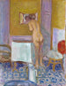 naakt met een rood doek naakt in haar toilet - Pierre Bonnard — weergave van het kunstwerk
