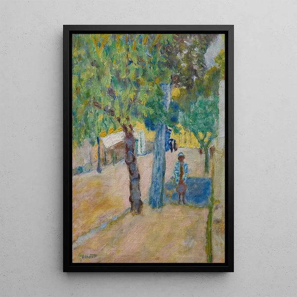 Personnage sous un arbre - Pierre Bonnard — ingelijst kunstwerk aan de muur