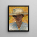 Portret van Vrouw met Grote Hoed - Pierre Bonnard — ingelijst kunstwerk aan de muur