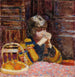 Meditatie - Pierre Bonnard — weergave van het kunstwerk