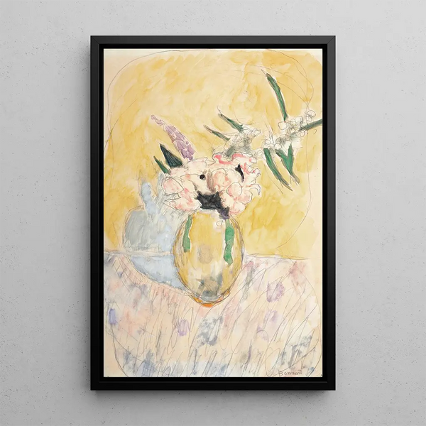 Bloemenvaas - Pierre Bonnard — ingelijst kunstwerk aan de muur