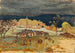 Dorpje met onweerslucht - Pierre Bonnard — weergave van het kunstwerk