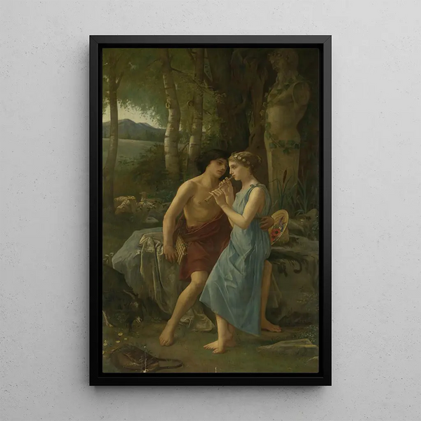 Daphnis et Chloé - Pierre Cabanel — ingelijst kunstwerk aan de muur