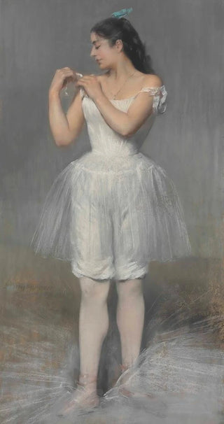 Pierre CarrierBelleuse - Ballerina adjusting her Shoulder Strap.webp