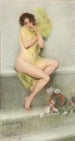Het koude - Pierre Carrier-Belleuse — weergave van het kunstwerk