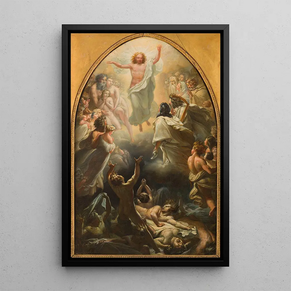La descente de Jésus-Christ dans les limbes - Pierre Claude François Delorme — ingelijst kunstwerk aan de muur