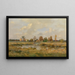 Landschap bij Amiens - Pierre Emmanuel Damoye — ingelijst kunstwerk aan de muur