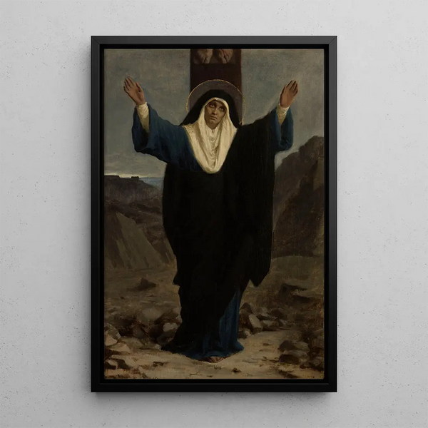 Mater dolorosa - Pierre Fritel — ingelijst kunstwerk aan de muur