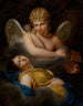 Cupidon en het wegnemen van de slaap van Psyche - Pierre Joseph Célestin François — weergave van het kunstwerk